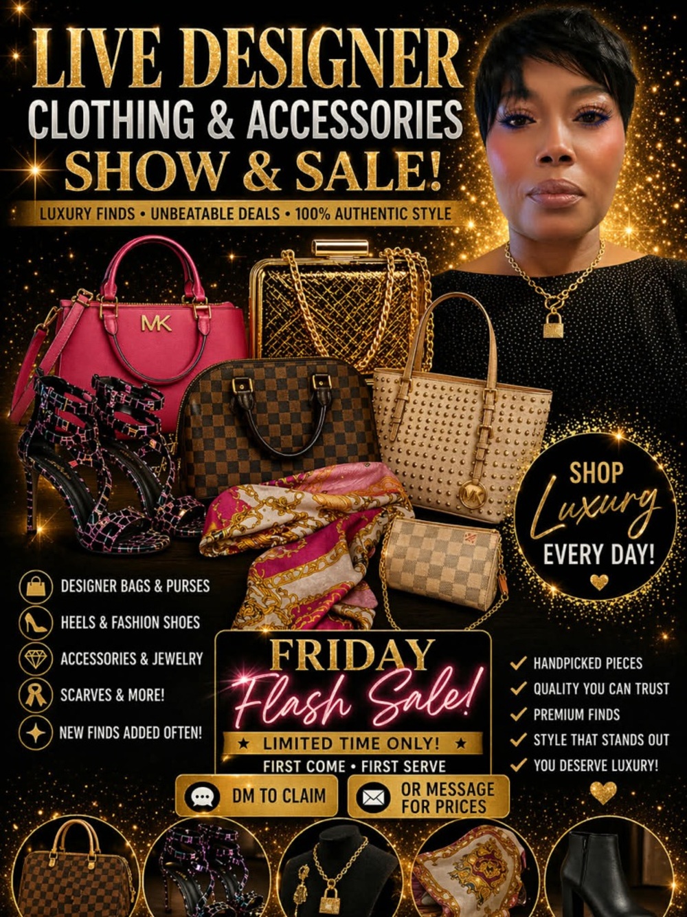 Everything luxuries, pop up flyers